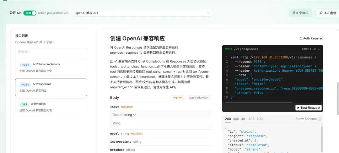 API publishing